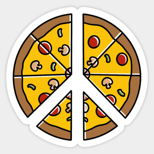 Peace of Pizza Sticker